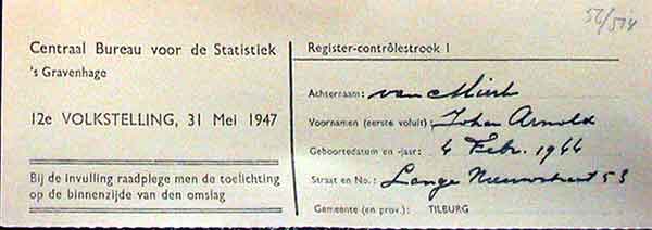 fiche volkstelling